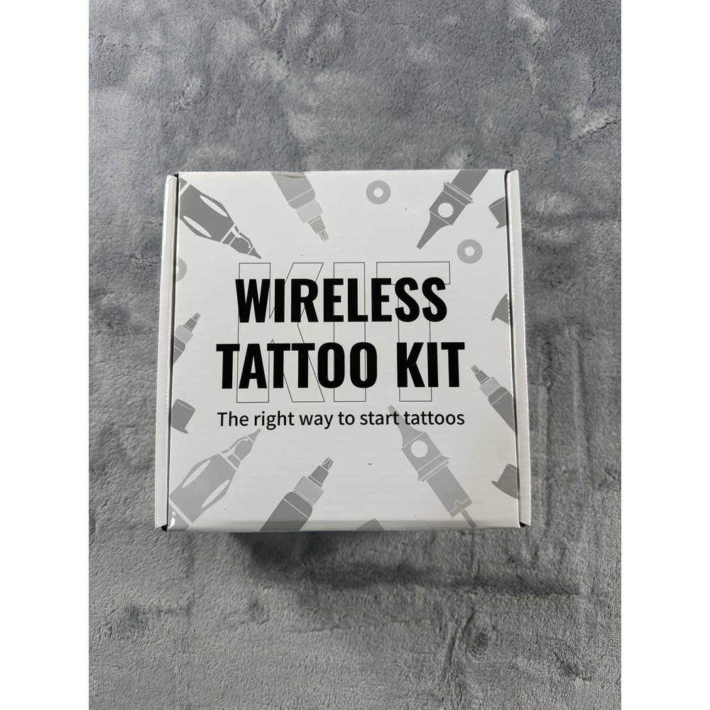 Wireless Tattoo Kit Professional Rotary Machine Starter‎ Set White Box NEW